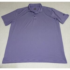 Callaway Opti Dri Golf Purple Stripe Polo Men XXL Moisture Wicking Performance